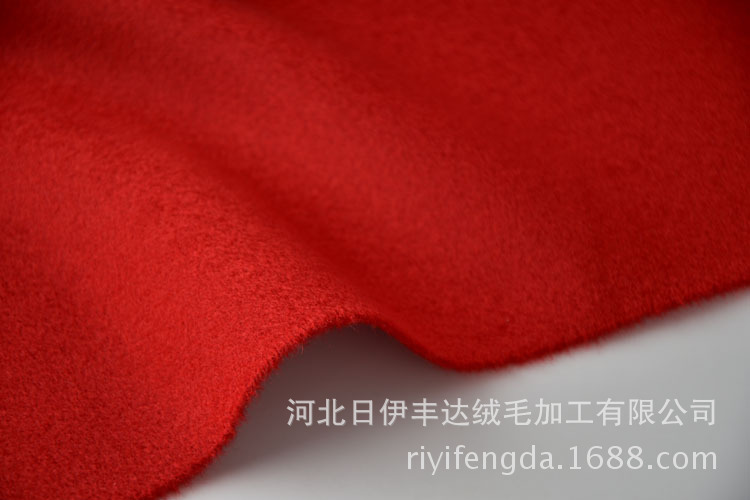双面纯绒大红 详情3